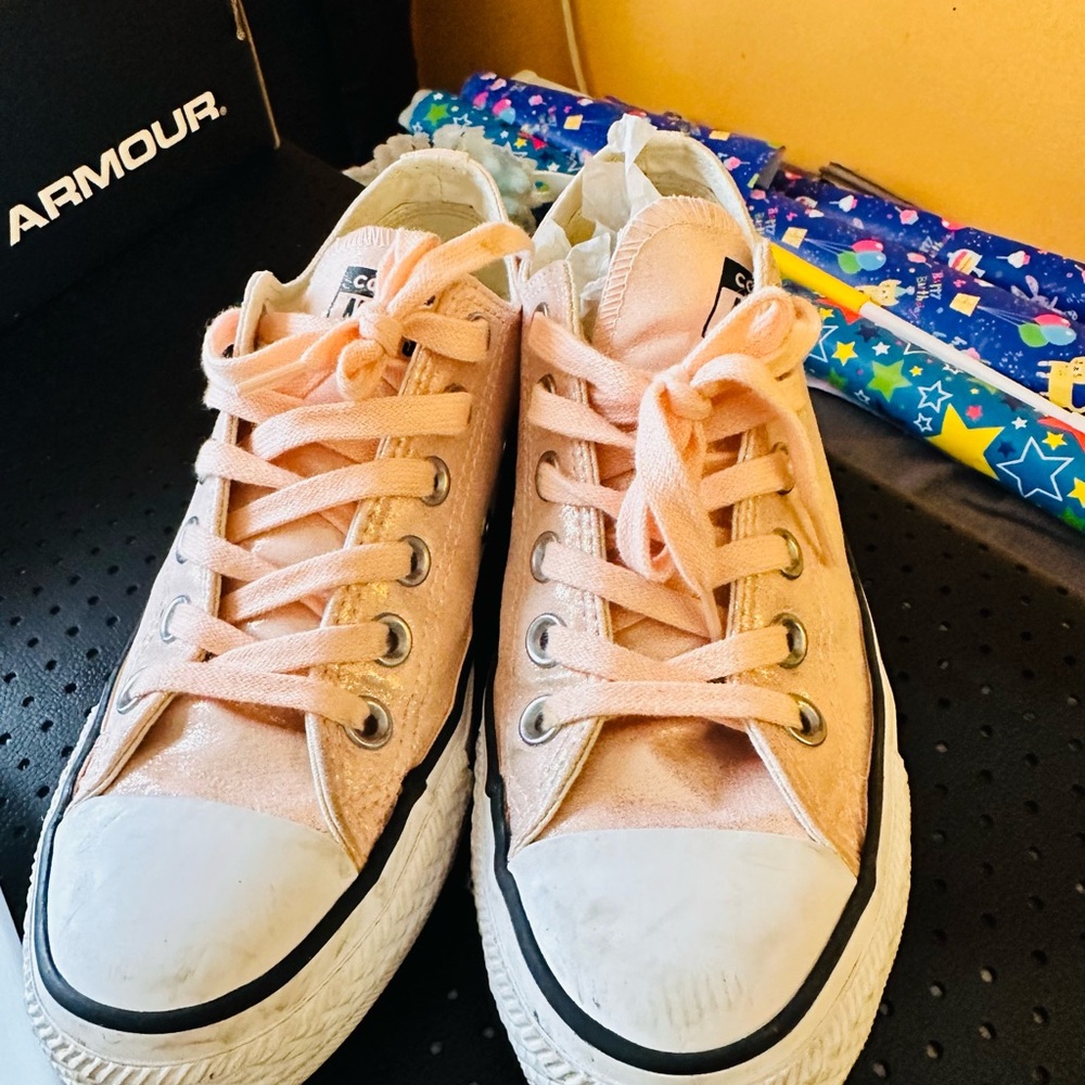 Converse Pink Low-Top Sneakers